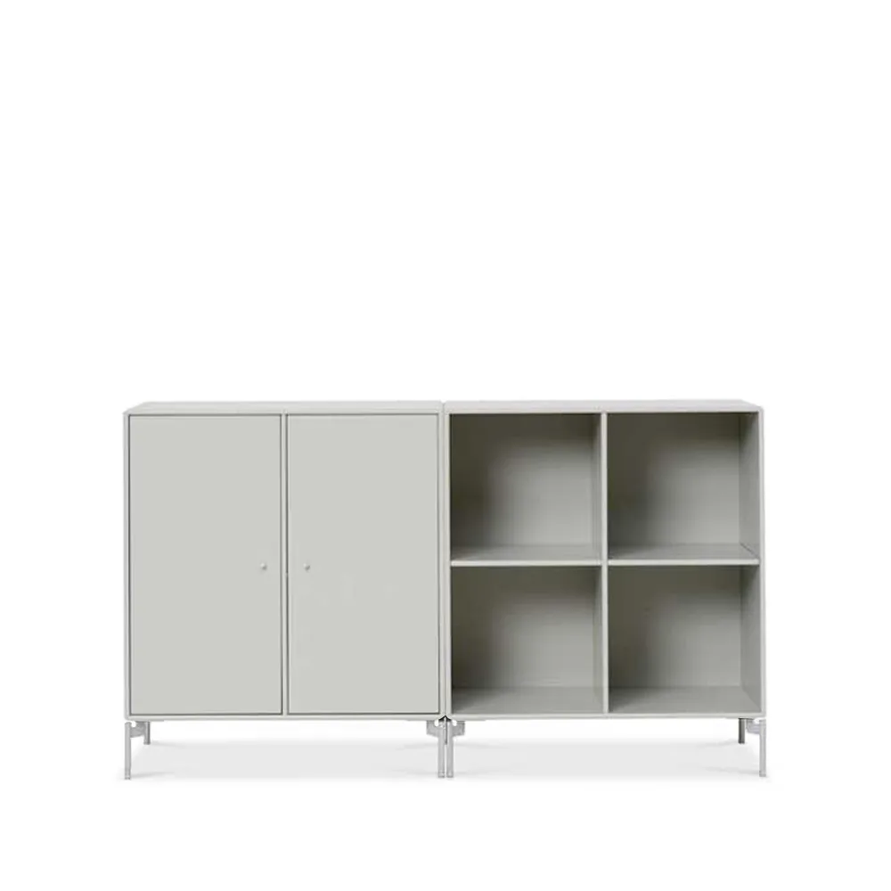 Pair sideboard, nordic 09, χρωμιομένα πόδια Montana