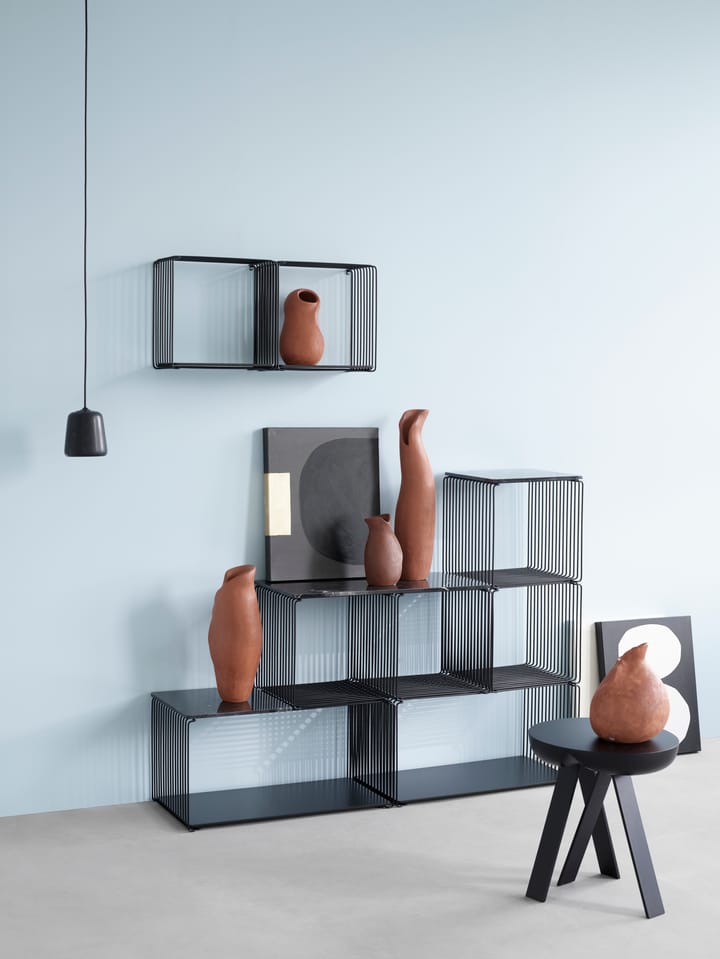 Panton Συρμάτινο επεκτεινόμενο ράφι 70x34,8x34,8 εκ., Μαύρο Montana