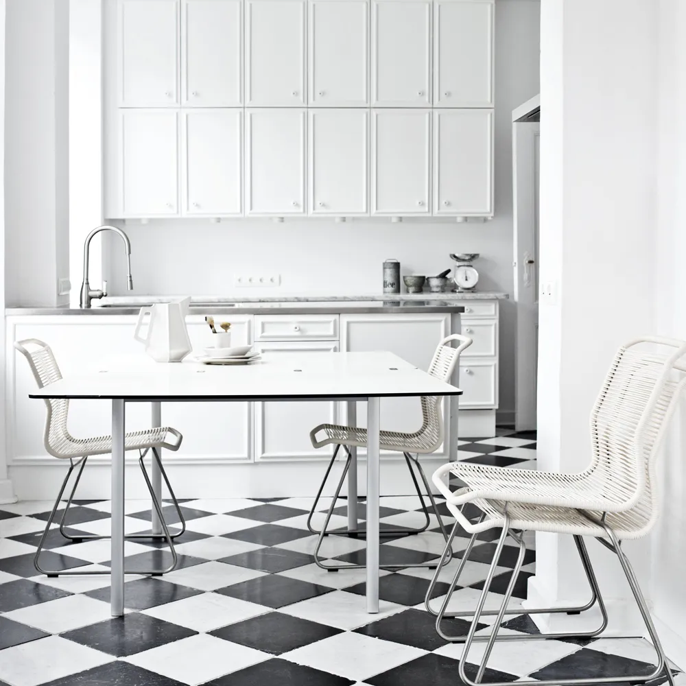 Panton One καρέκλα, duke, silk grey lack Montana