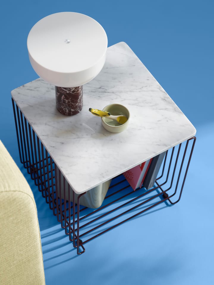 Panton Wire επάνω επιφάνεια 34,8x34,8 εκ., White marble Montana
