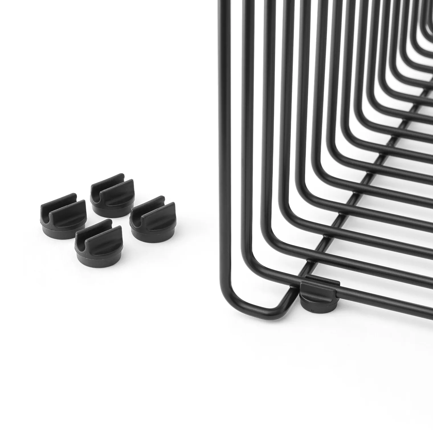 Πόδια απόστασης Panton Wire, σετ 4 τεμαχίων, Black Montana