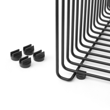 Πόδια απόστασης Panton Wire, σετ 4 τεμαχίων - Black - Montana