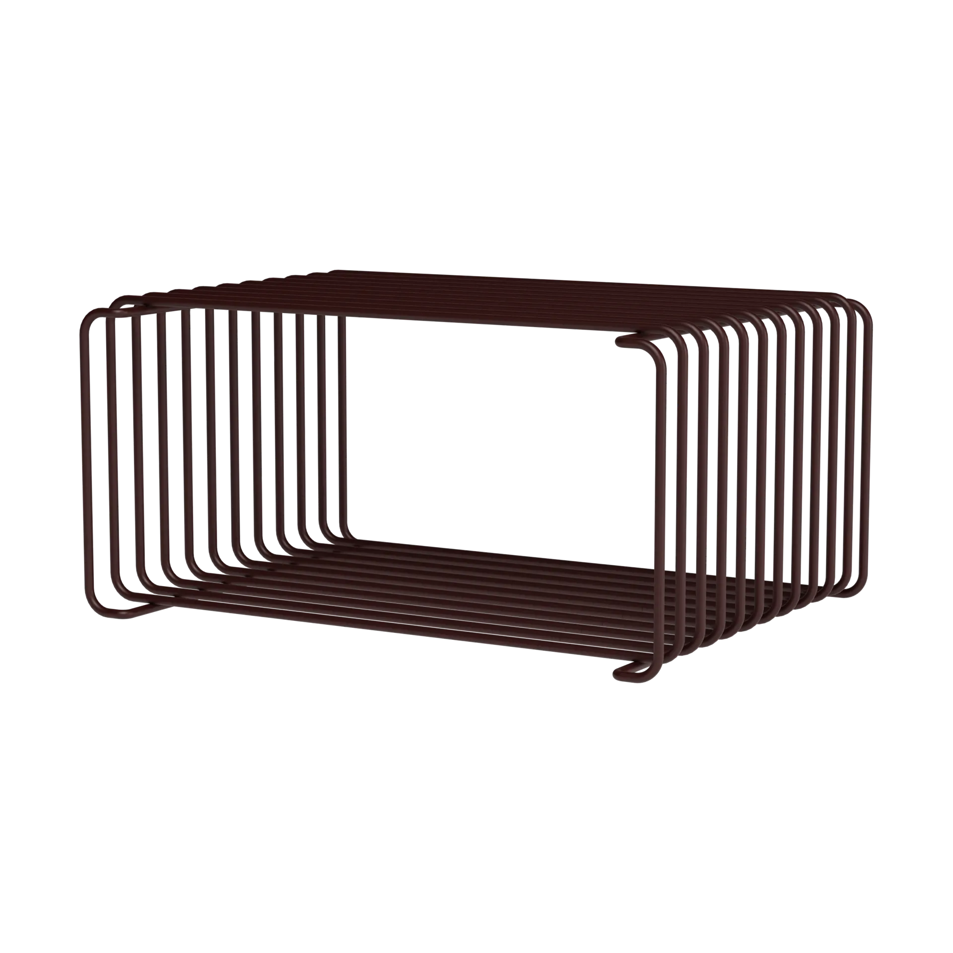 Panton Wire Half Height ράφι 34,8x17,2x25,7 εκ., Black red Montana