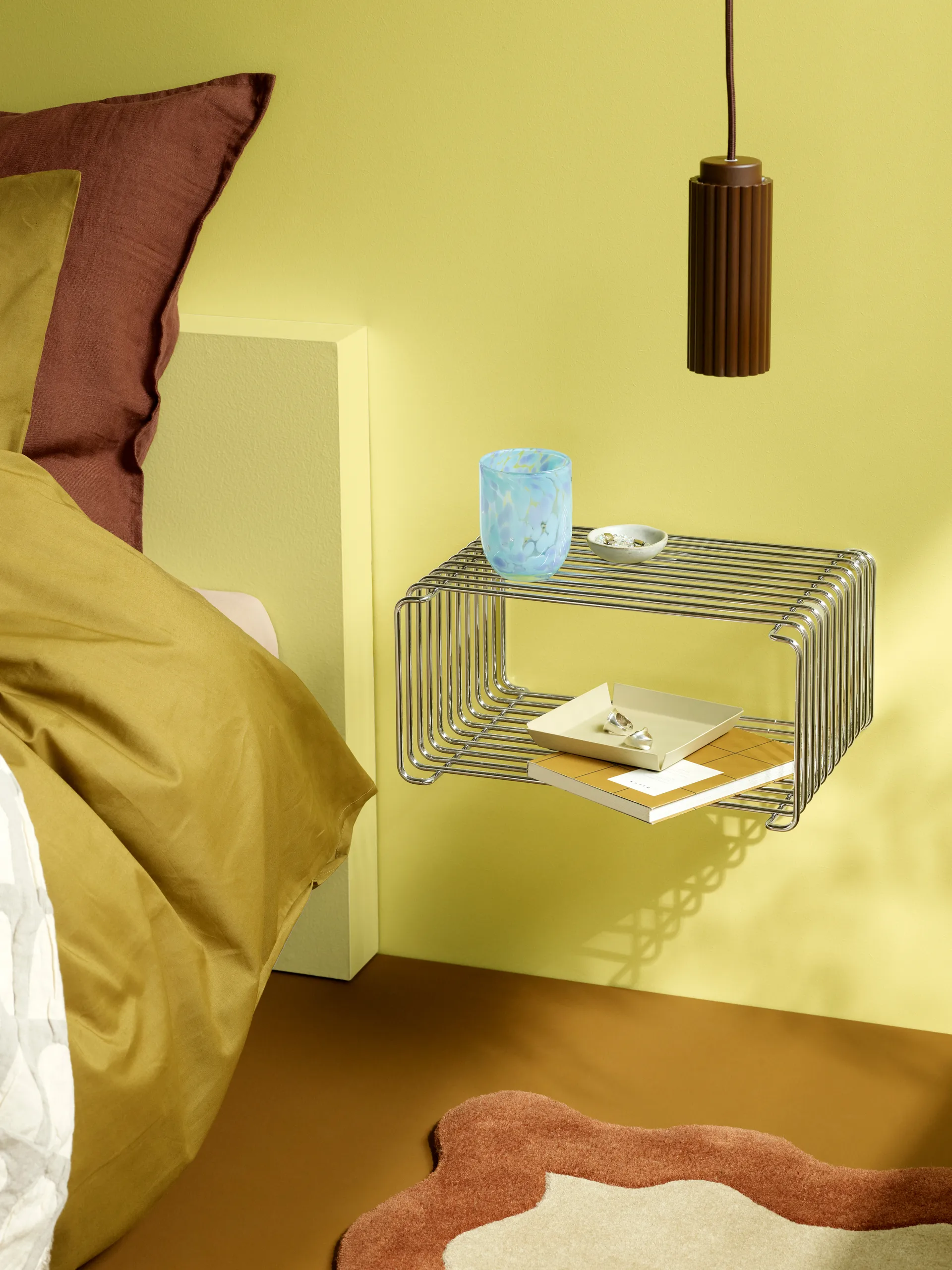 Panton Wire Half Height ράφι 34,8x17,2x25,7 εκ., Chrome Montana