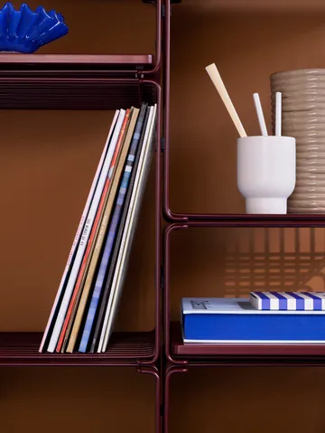 Panton Wire Single ράφι 34,8x34,8x25,7 εκ. - Black red - Montana