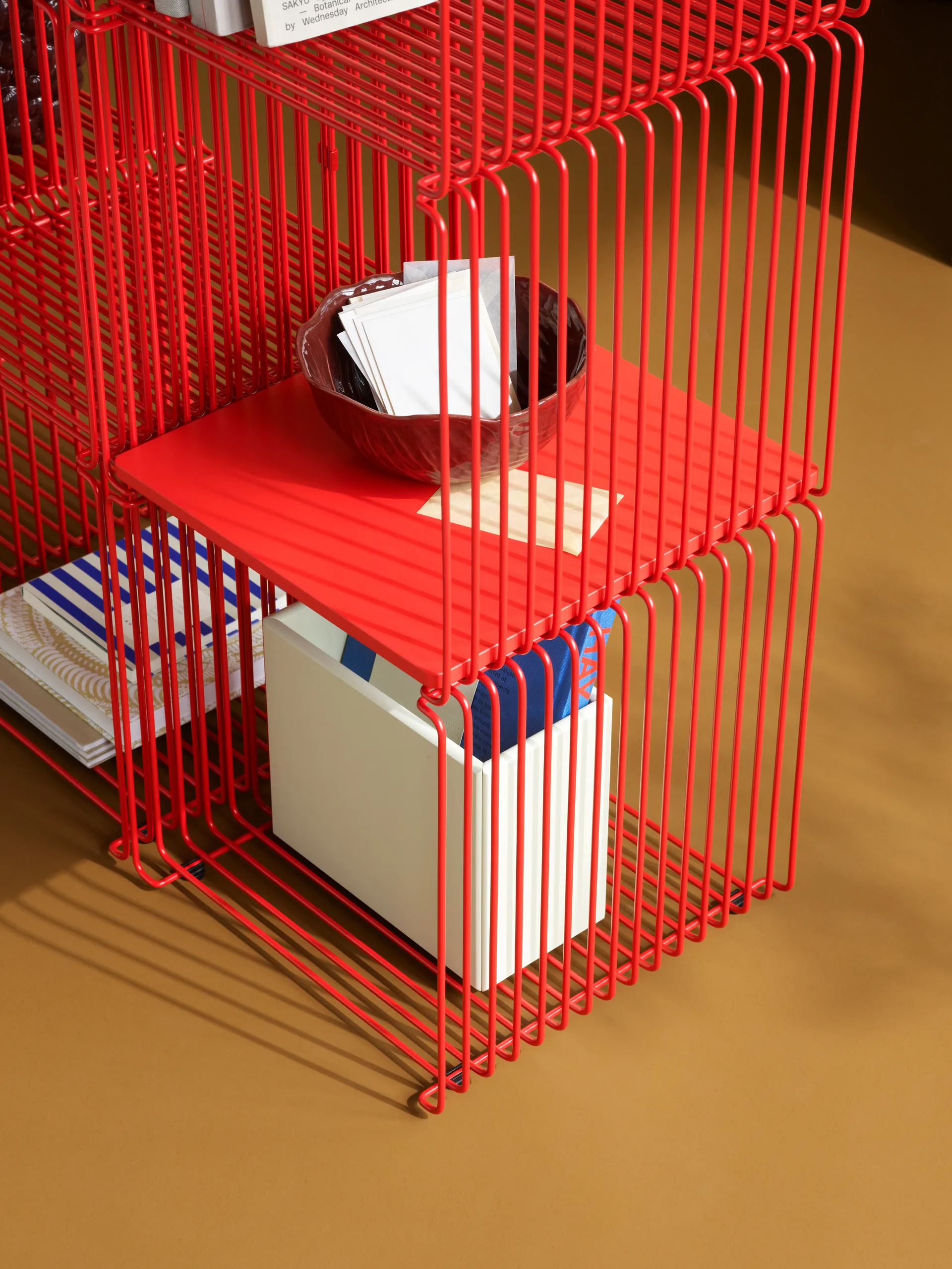 Panton Wire Single ράφι 34,8x34,8x34,8 εκ., Rosehip Montana