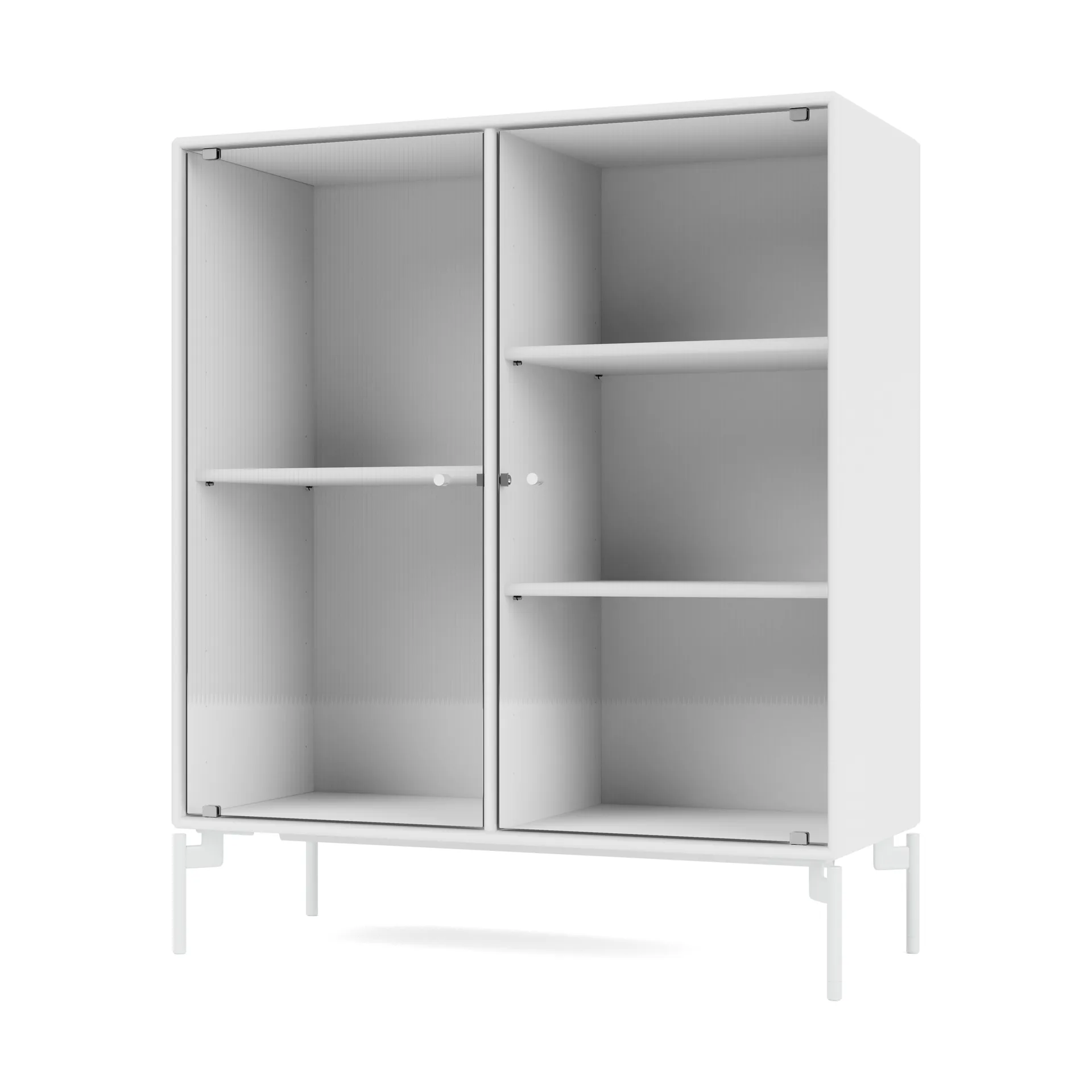 Ripple II βιτρίνα 69,6x82,2x30 cm, Snow-πόδια snow Montana