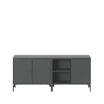 Save sideboard - Anthracite 04-μαύρα λακαρισμένα πόδια - Montana