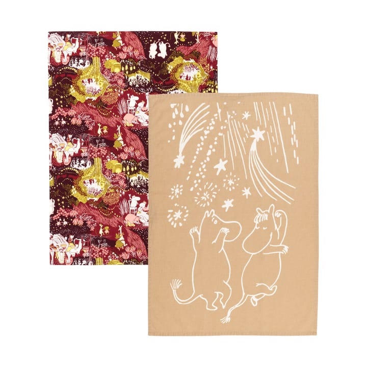 Festive Moments Mumin πετσέτες κουζίνας (σετ 2 �τεμαχίων) - 50x70 εκ. - Moomin Arabia