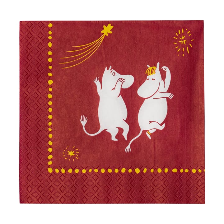 Festive Moments Mumin χαρτοπετσέτες 33x33 εκ. - 20-πακέτο - Moomin Arabia