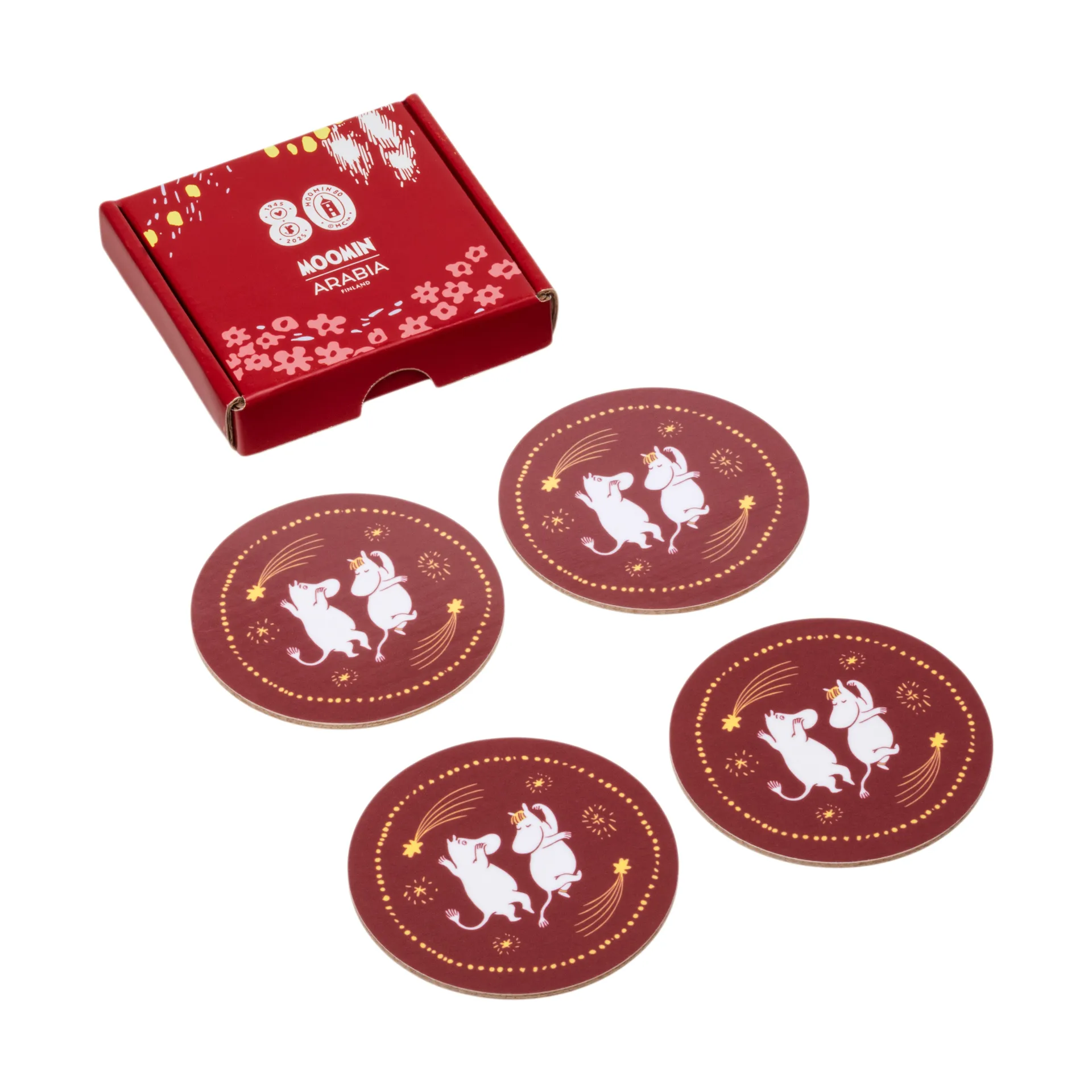 Festive Moments Mumin σουβέρ 4-pack, Ø9 εκ. Moomin Arabia