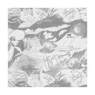 Σετ κρεβατιού Moomin 150 x 210 εκ. - Segling, γκρι - Moomin Arabia