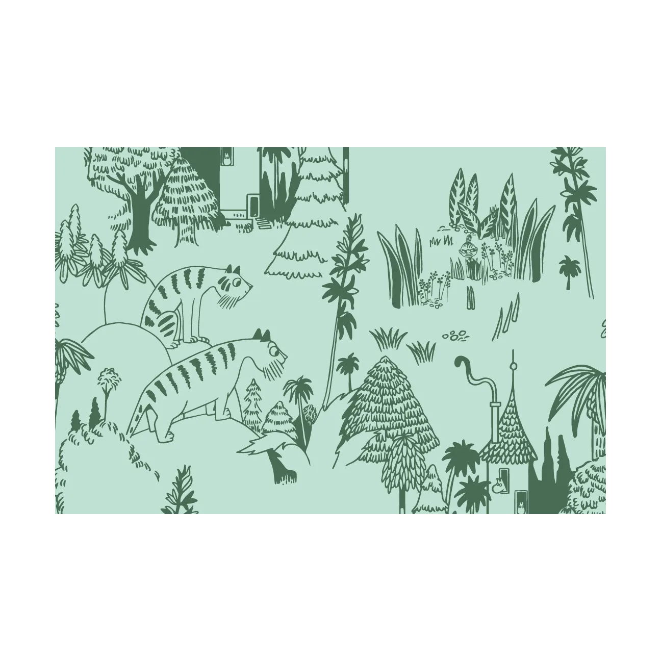 Σετ κρεβατιού Moomin 150 x 210 εκ., Πάρτυ στον κήπο Moomin Arabia
