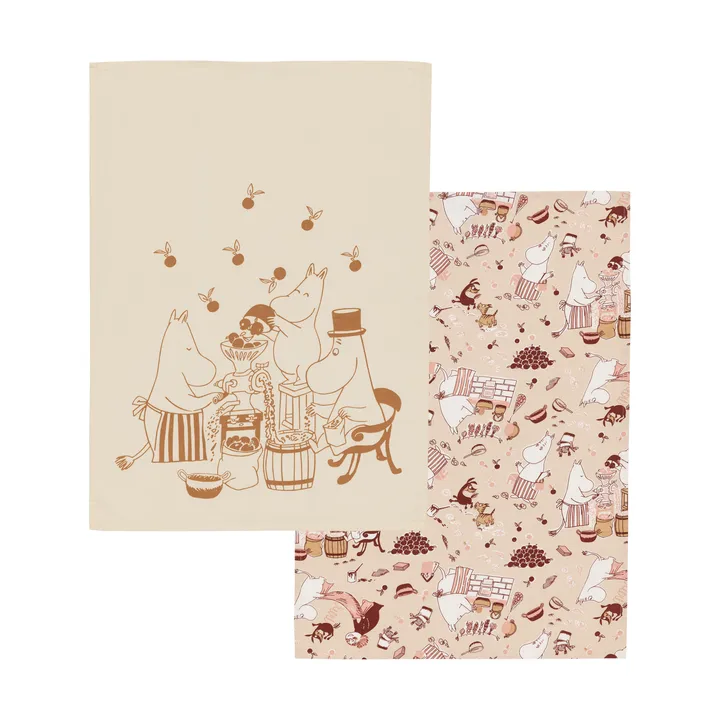 Πετσέτα κουζίνας Moomin 50x70 εκ. 2 τεμάχια - Οικιακή χαρά - Moomin Arabia