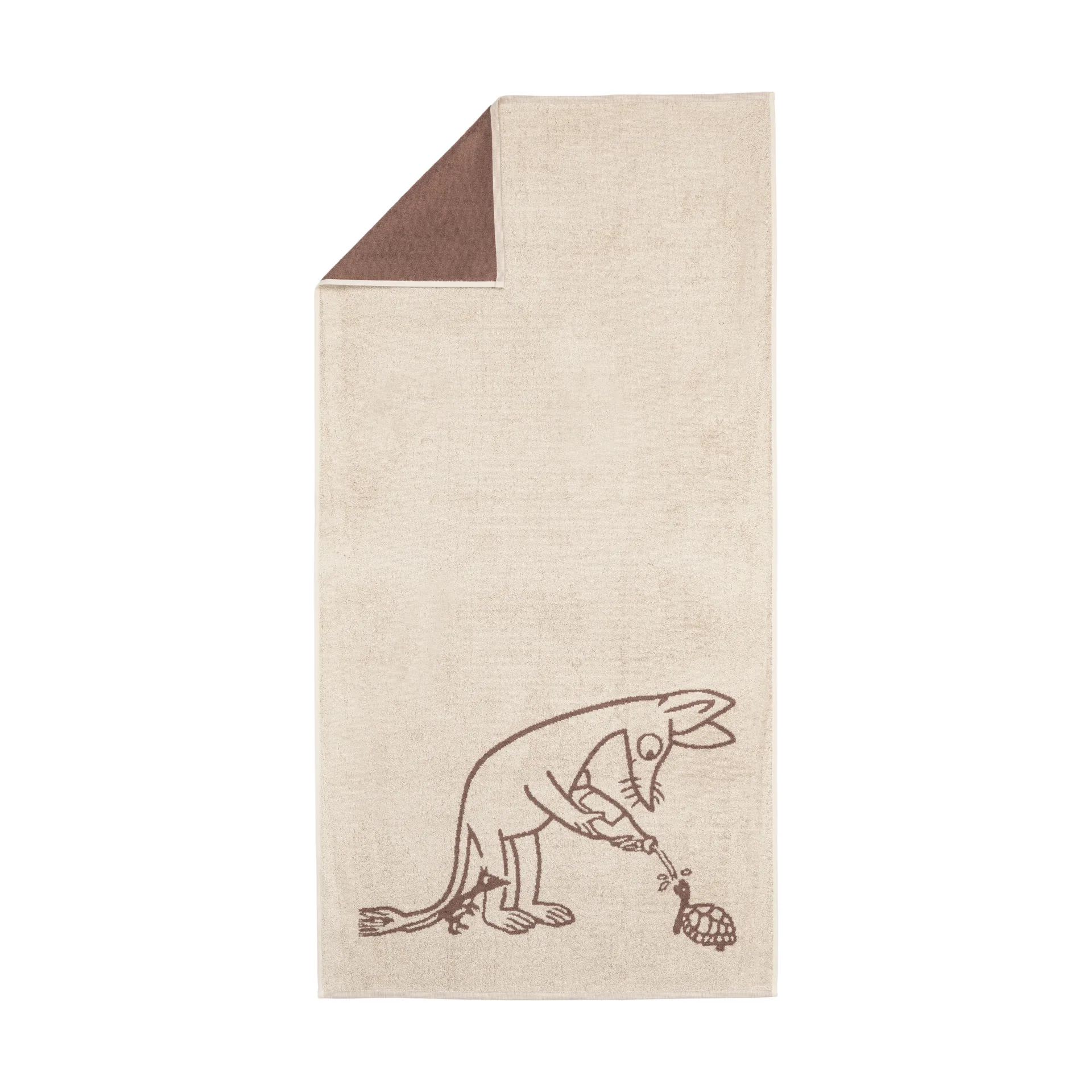 Πετσέτα μπάνιου Moomin 70 x 140 εκ., Sniff καφέ Moomin Arabia