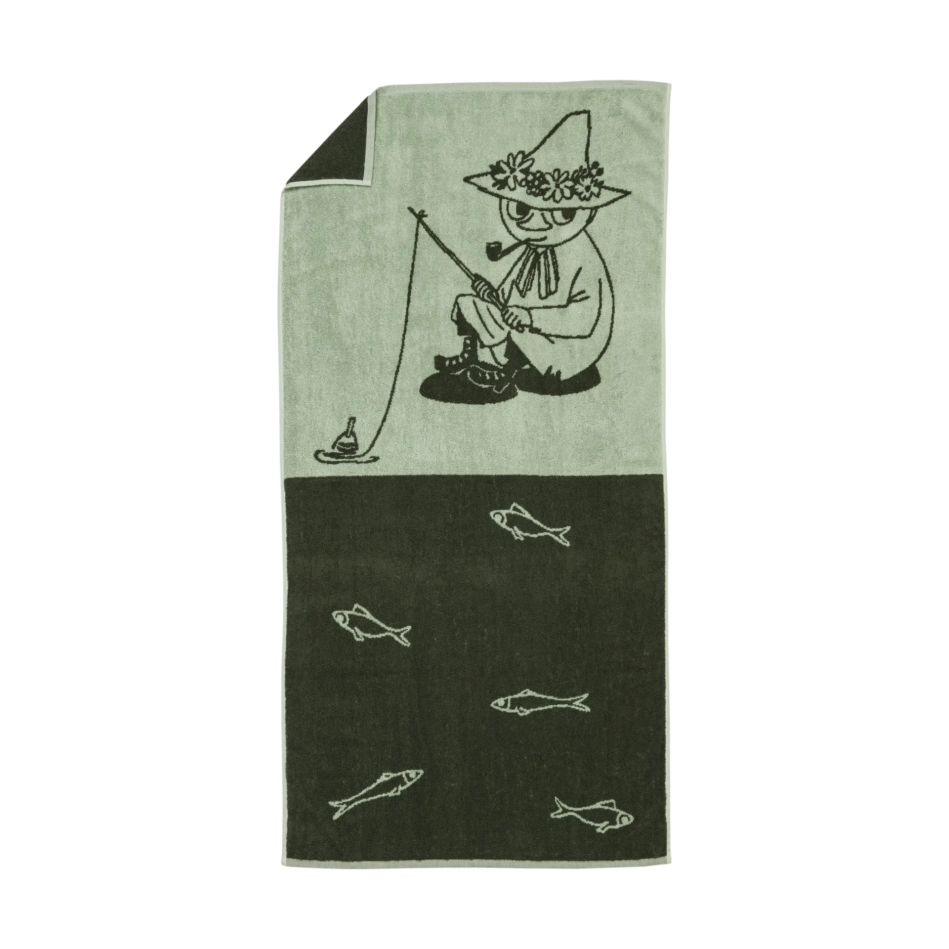 Πετσέτα μπάνιου Moomin 70 x 140 εκ., Σνουσμουρικεν πράσινο Moomin Arabia
