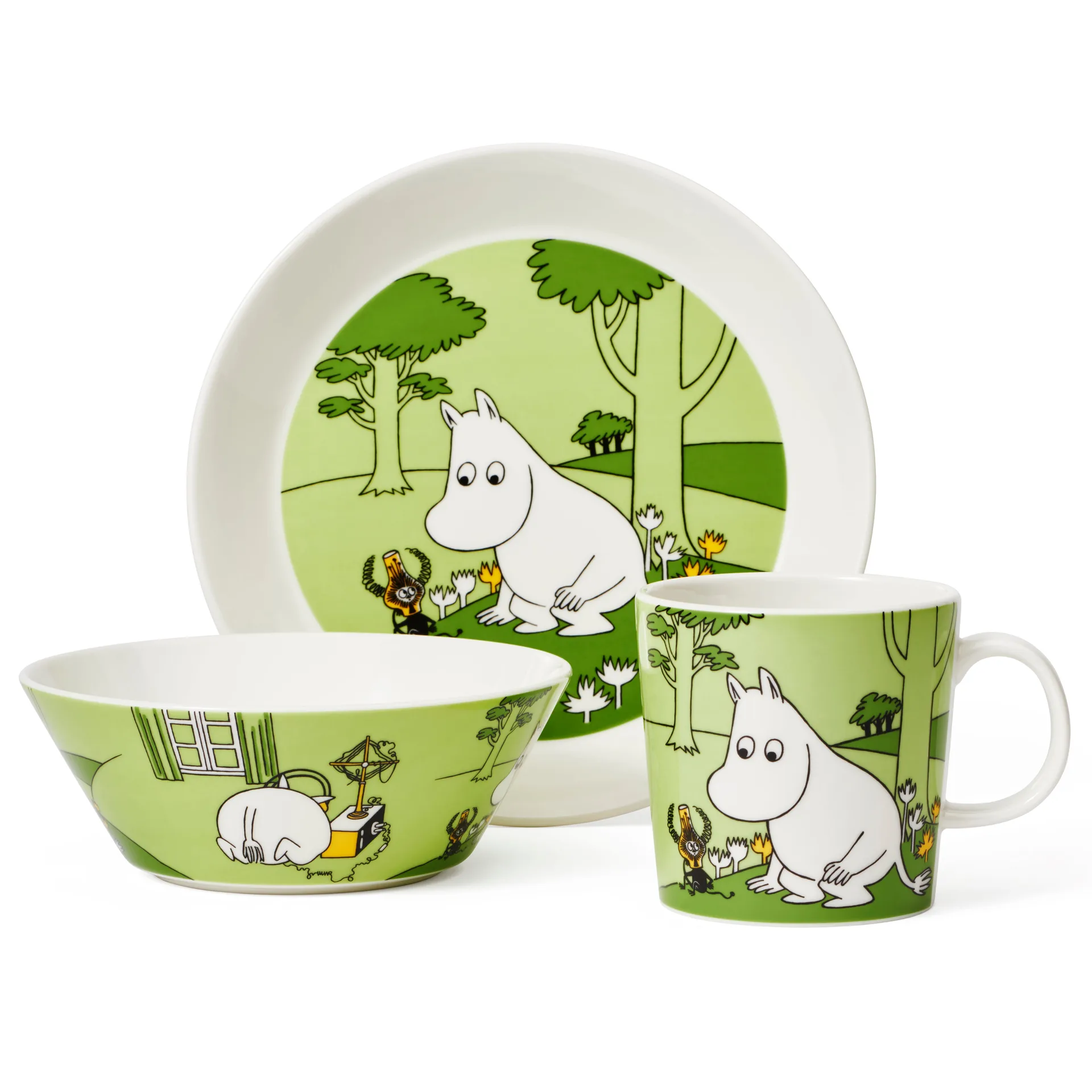 Moomintroll Moomin μπολ, Πράσινο του γρασιδιού Moomin Arabia