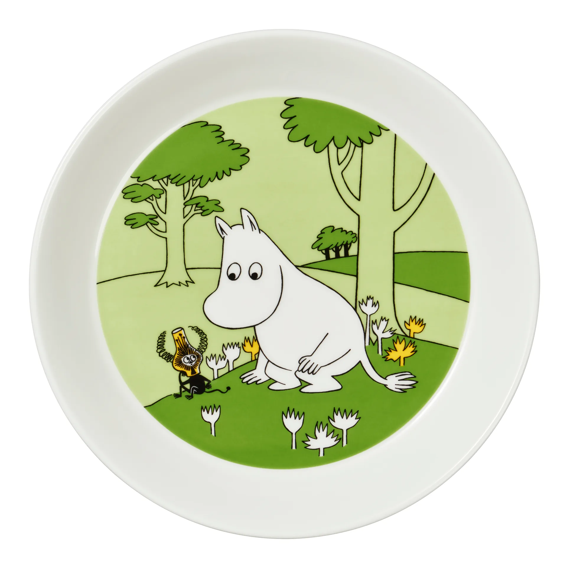 Moomintroll πιάτο , πράσινο του γρασιδιού Moomin Arabia