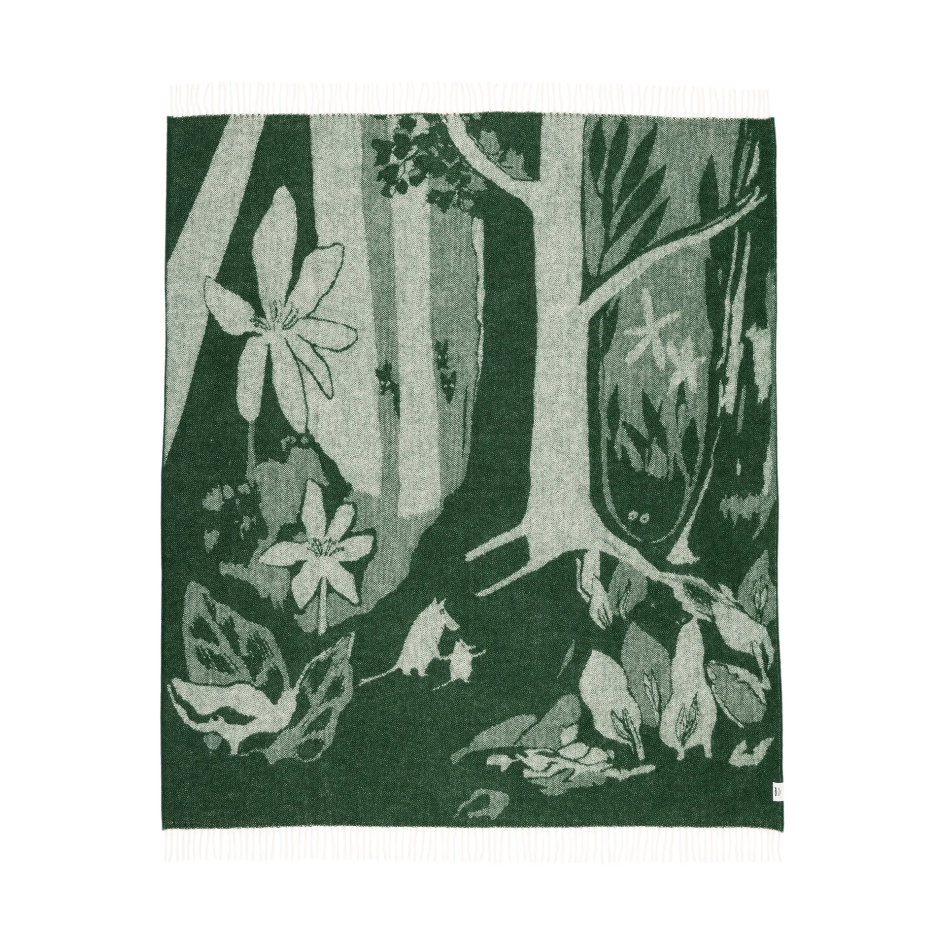 Mumin μάλλινη κουβέρτα 130x170 εκ., Πράσινο Moomin Arabia