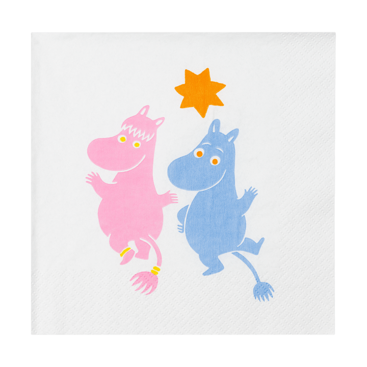 Γιορτή Mumin χαρτοπετσέτες 33x33 cm 20 πακέτο. - Multi - Moomin Arabia