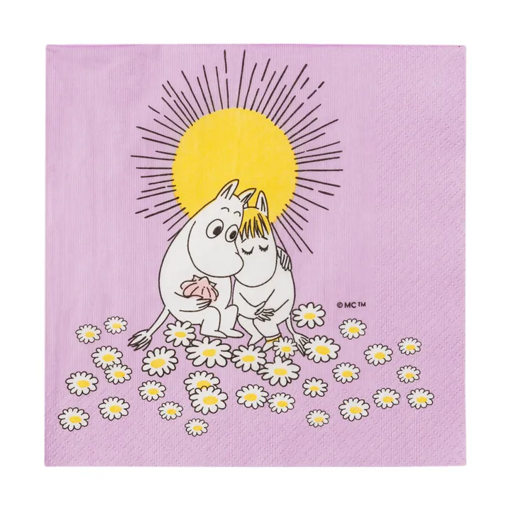 Ερωτευμένοι Mumin χαρτοπετσέτα 33x33 cm - 20-pack - Moomin Arabia