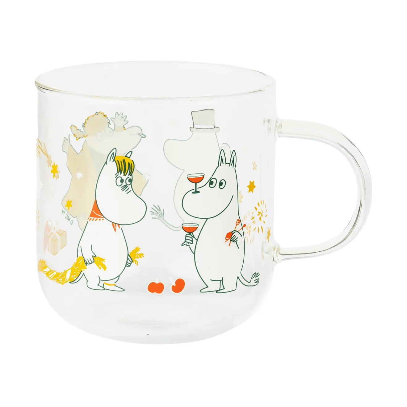 Mumin ποτήρι γυάλινο, Kärleksgåva, 30 cl, σετ 2 τεμαχίων Moomin Arabia