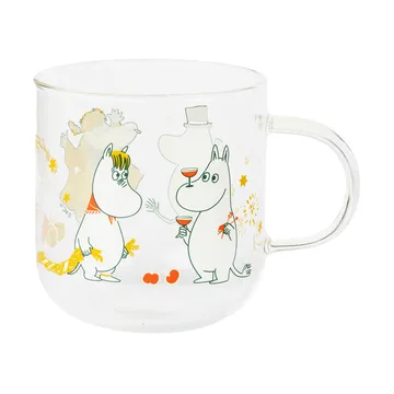 Mumin ποτήρι γυάλινο - Kärleksgåva, 30 cl, σετ 2 τεμαχίων - Moomin Arabia
