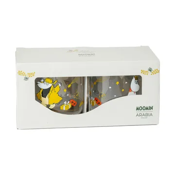 Mumin ποτήρι γυάλινο - Kärleksgåva, 30 cl, σετ 2 τεμαχίων - Moomin Arabia