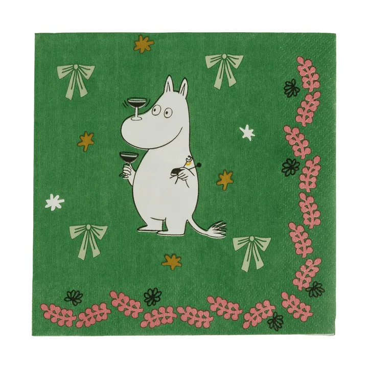 Mumin χαρτοπετσέτα - Kärleksgåva, 33x33 εκ., 20-τεμ. - Moomin Arabia
