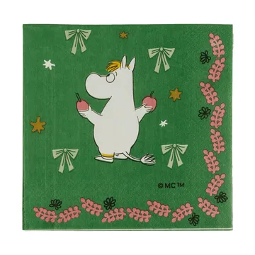Mumin χαρτοπετσέτα - Kärleksgåva, 33x33 εκ., 20-τεμ. - Moomin Arabia