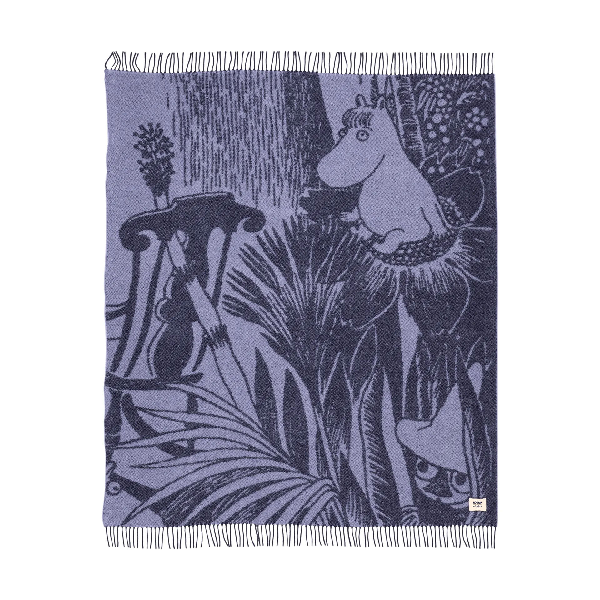 Mystikens skog Mumin μάλλινη κουβέρτα, Μπλε, 130x170 εκ. Moomin Arabia