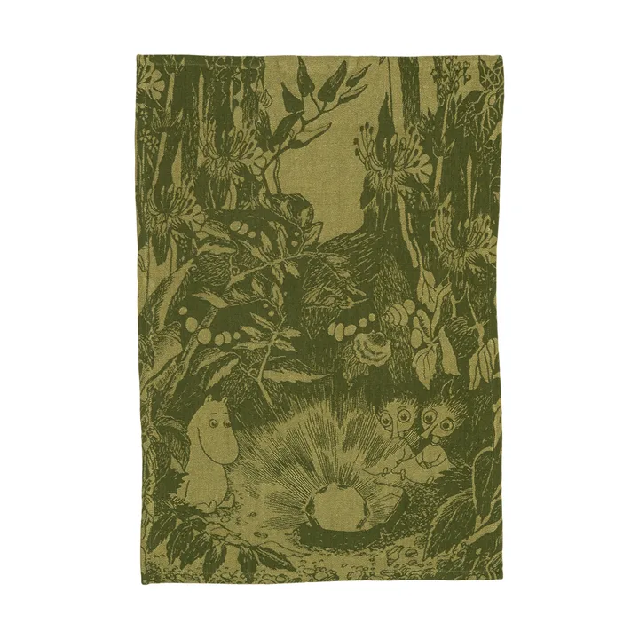 Mystikens skog Mumin πετσέτα κουζίνας - Πράσινο, 45x65 εκ. - Moomin Arabia