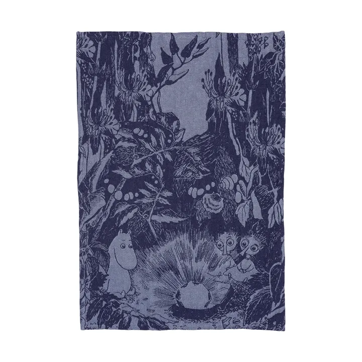 Mystikens skog Mumin πετσέτα κουζίνας - Μπλε, 45x66 εκ. - Moomin Arabia