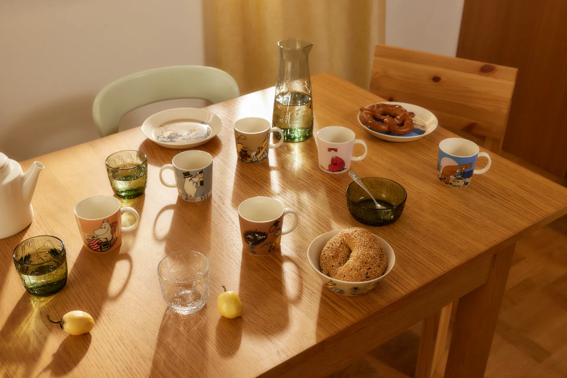 The Muskrat Moomin πιάτο Ø19 cm, Μπεζ Moomin Arabia