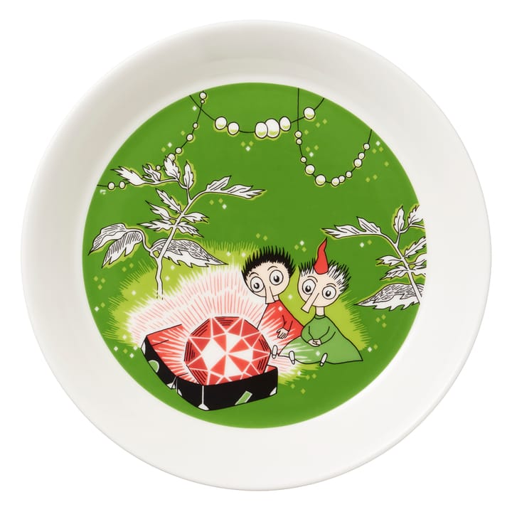 Thingumy & Bob King's Ruby Moomin πιάτο, πράσινο Moomin Arabia