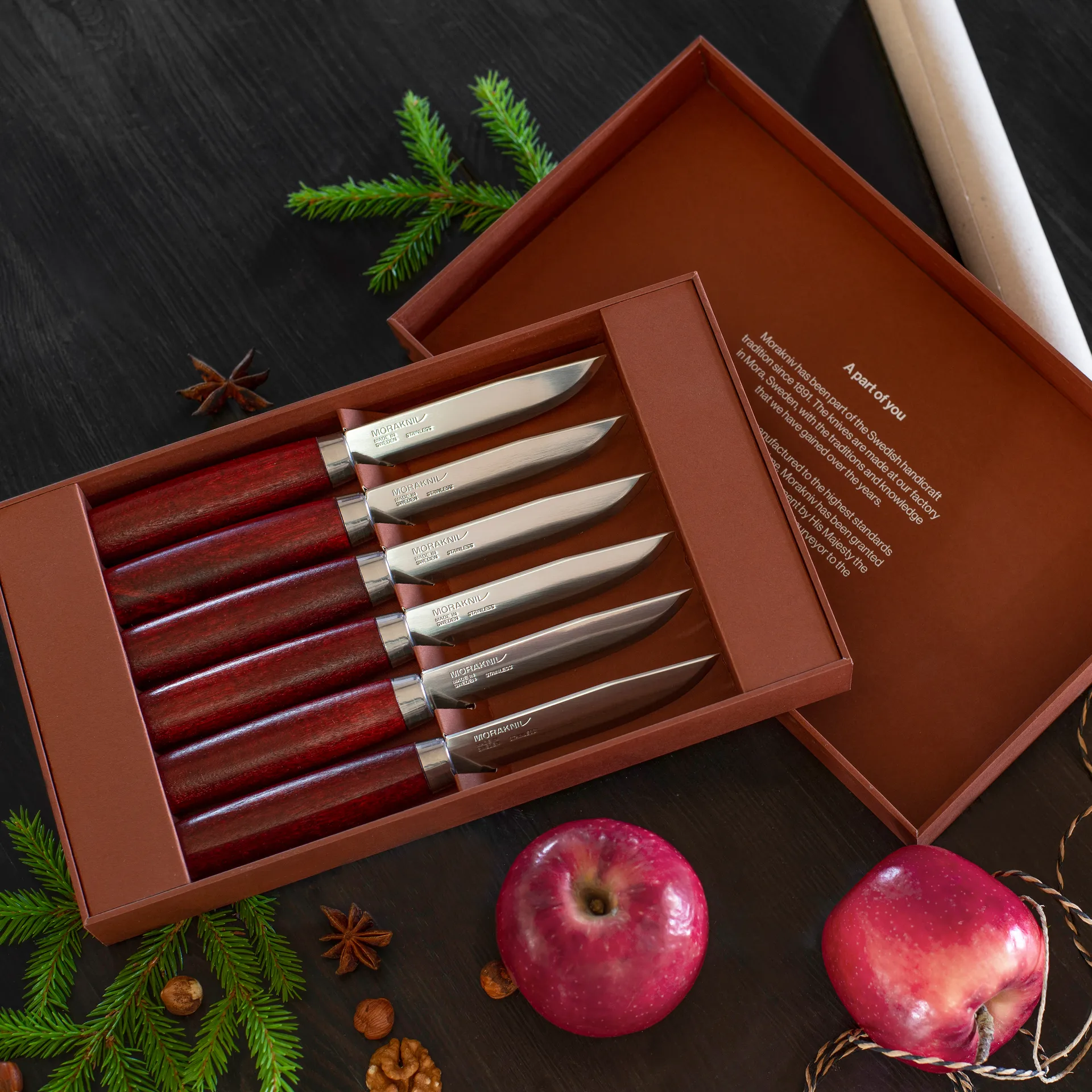 Morakniv Classic μαχαίρι μπριζόλας Συσκευασία 6 τεμαχίων , κόκκινο Morakniv