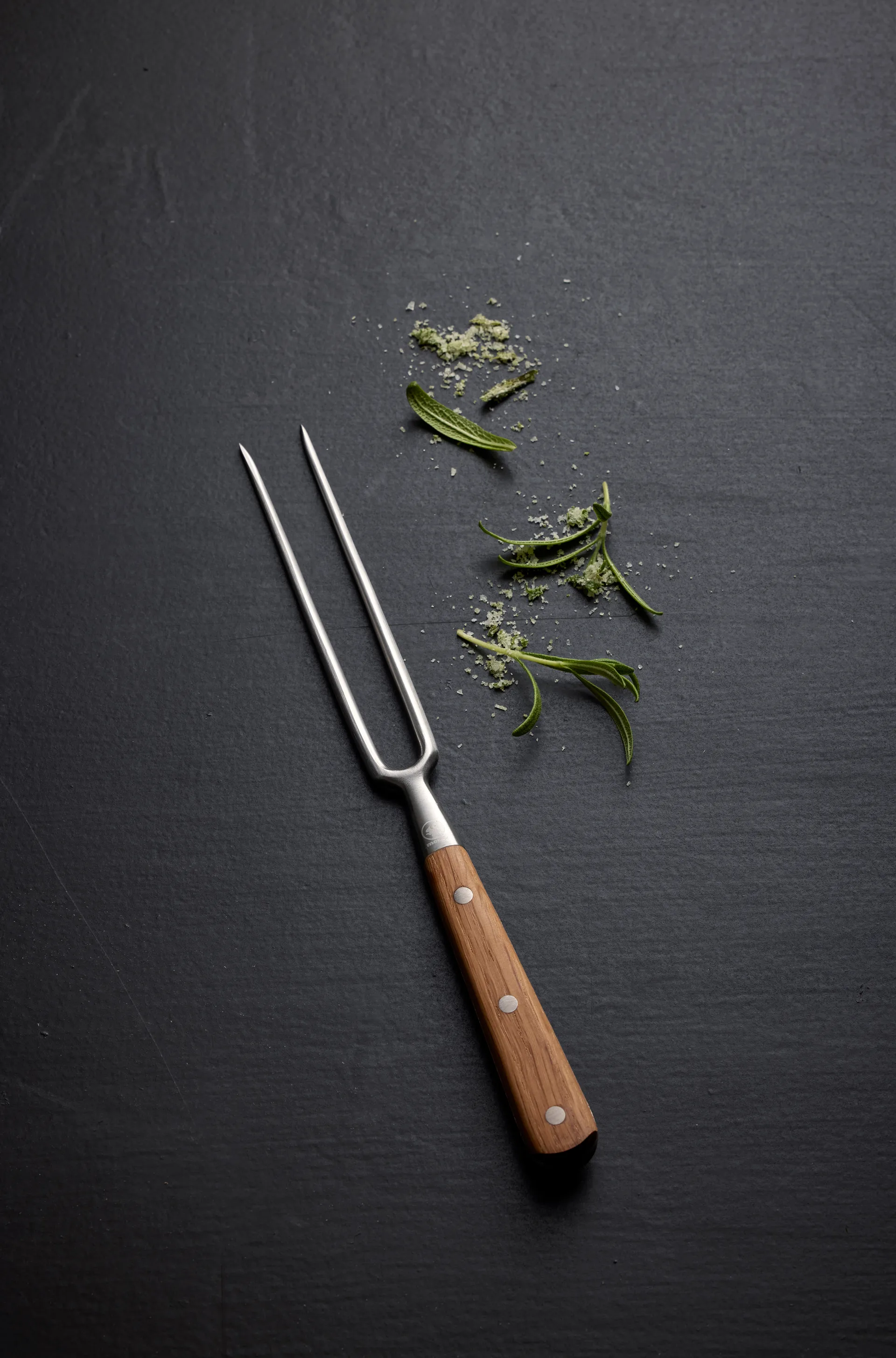 Πιρούνι μπριζόλας Foresta 28 cm, Ανοξείδωτο ατσάλι-δρυς Morsø