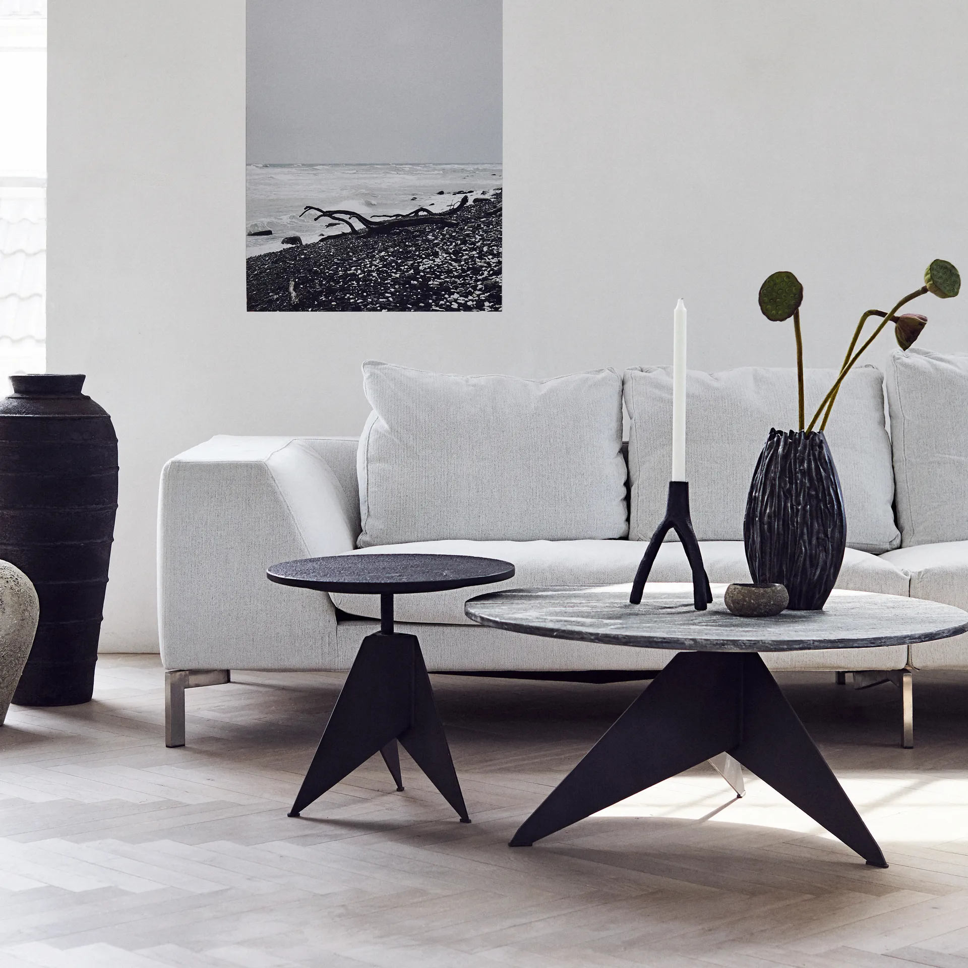 Aion κηροπήγιο XL 22 cm, μαύρο MUUBS