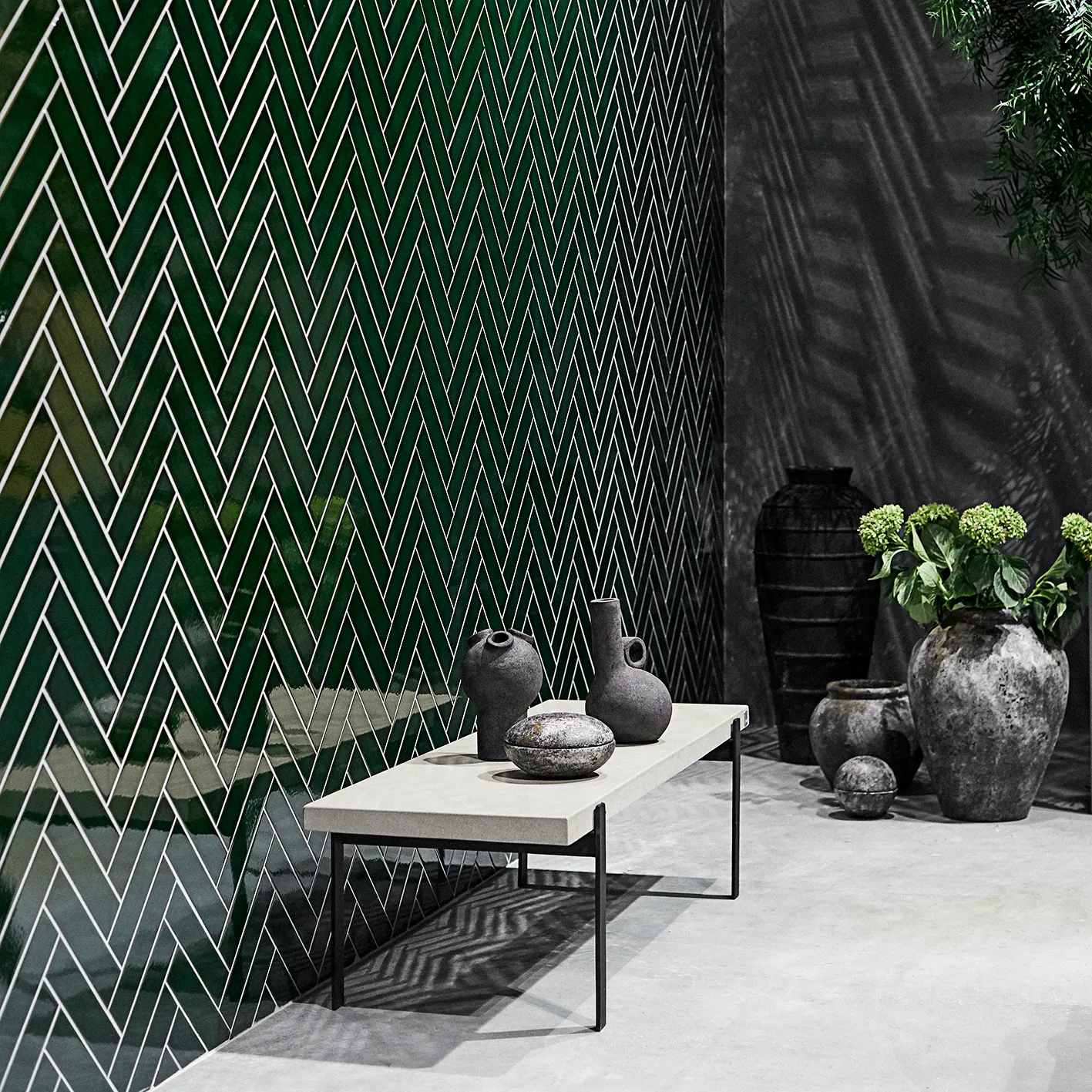 Echo γλάστρα 50 cm, Σκουριά-γκρι MUUBS