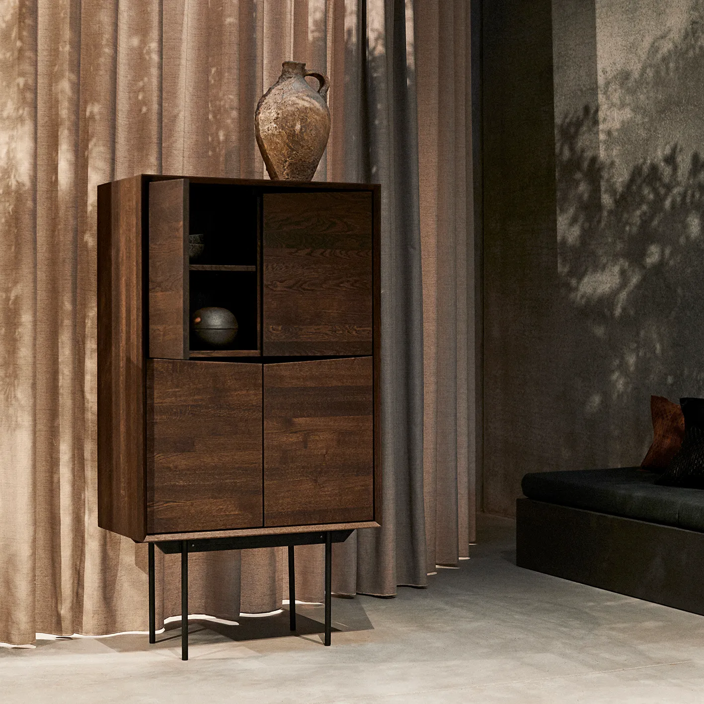 Hazel δοχείο για καραμέλες M, καφέ MUUBS