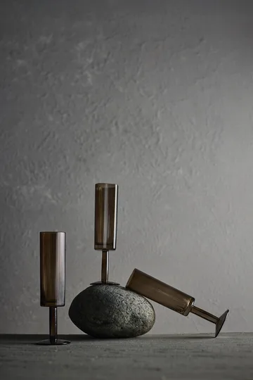 Ripe ποτήρι σαμπάνιας 14,5 cl - Smoked brown - MUUBS