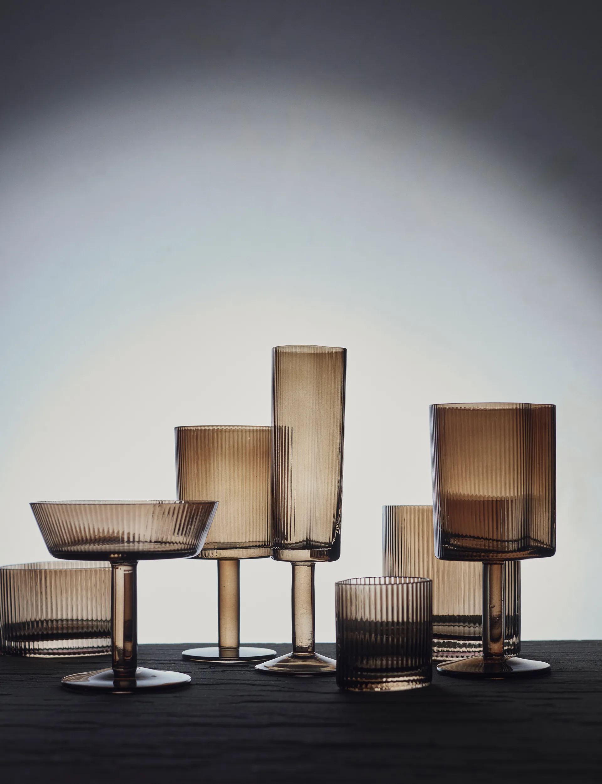 Ripe ποτήρι νερού χαμηλό 20 cl, Smoked brown MUUBS