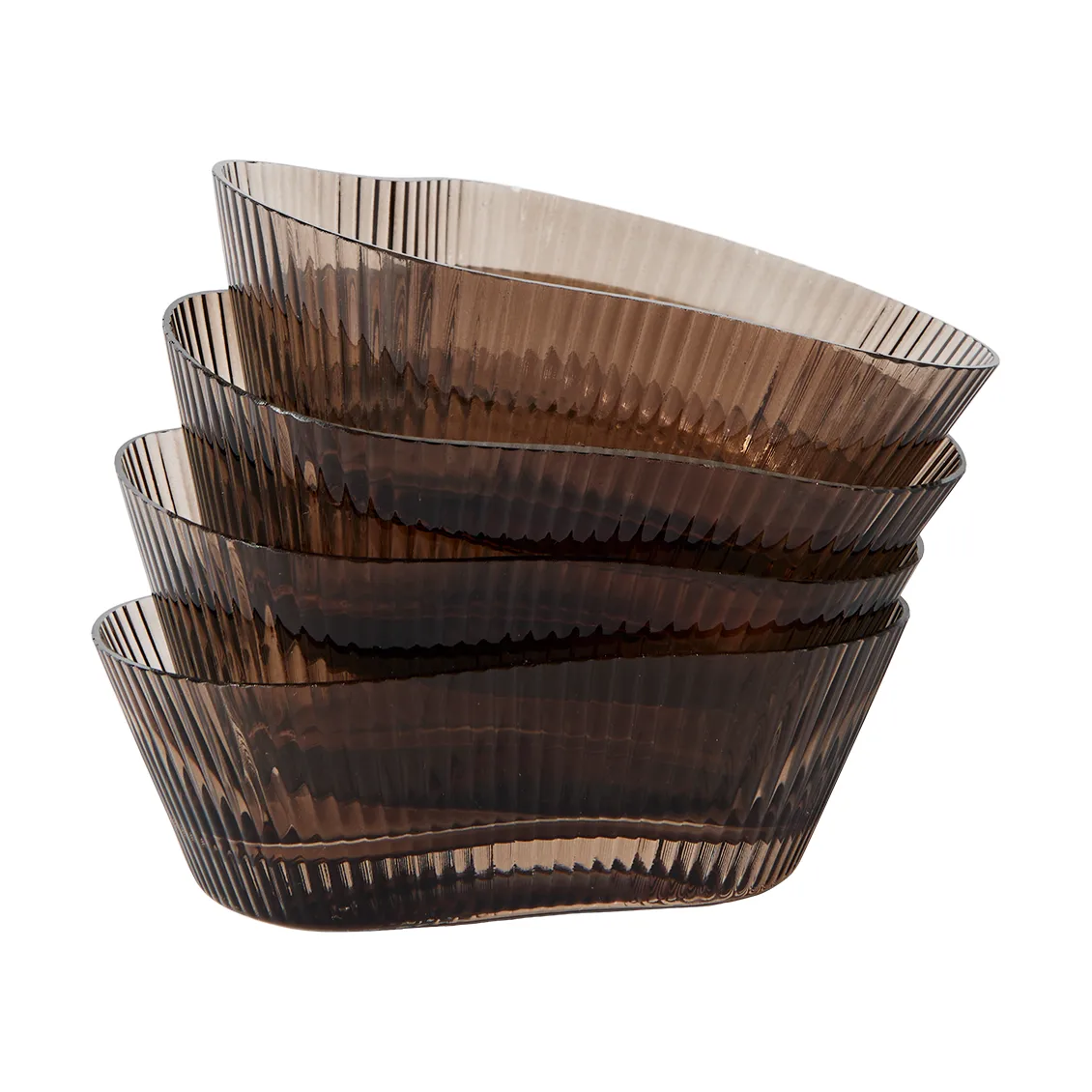 Ripe μπολ 4-pack, Smoked brown MUUBS
