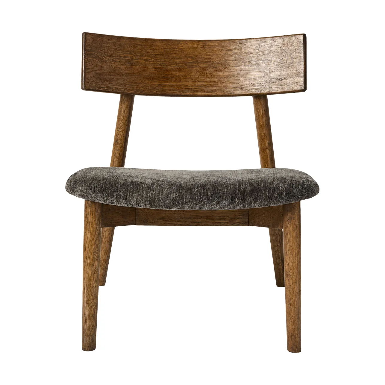 Tetra lounge chair, Γρανί-ύφασμα-σκούρα λαδωμένη δρυς MUUBS