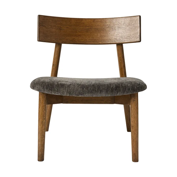 Tetra lounge chair - Γρανί-ύφασμα-σκούρα λαδωμένη δρυς - MUUBS