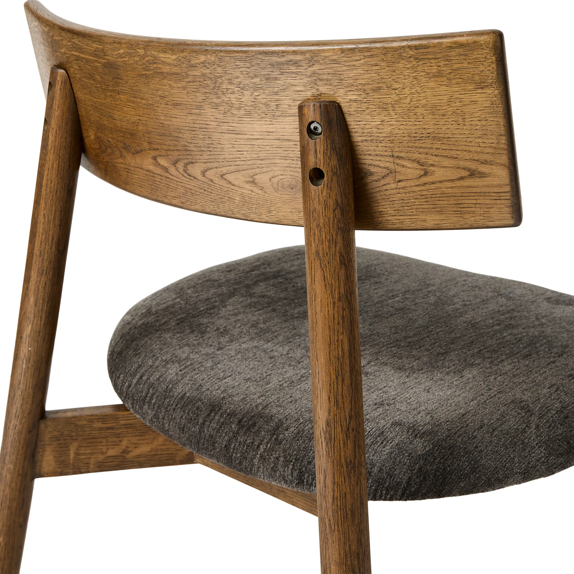 Tetra lounge chair, Γρανί-ύφασμα-σκούρα λαδωμένη δρυς MUUBS