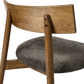 Tetra lounge chair - Γρανί-ύφασμα-σκούρα λαδωμένη δρυς - MUUBS