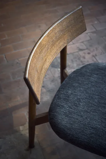 Tetra lounge chair - Γρανί-ύφασμα-σκούρα λαδωμένη δρυς - MUUBS