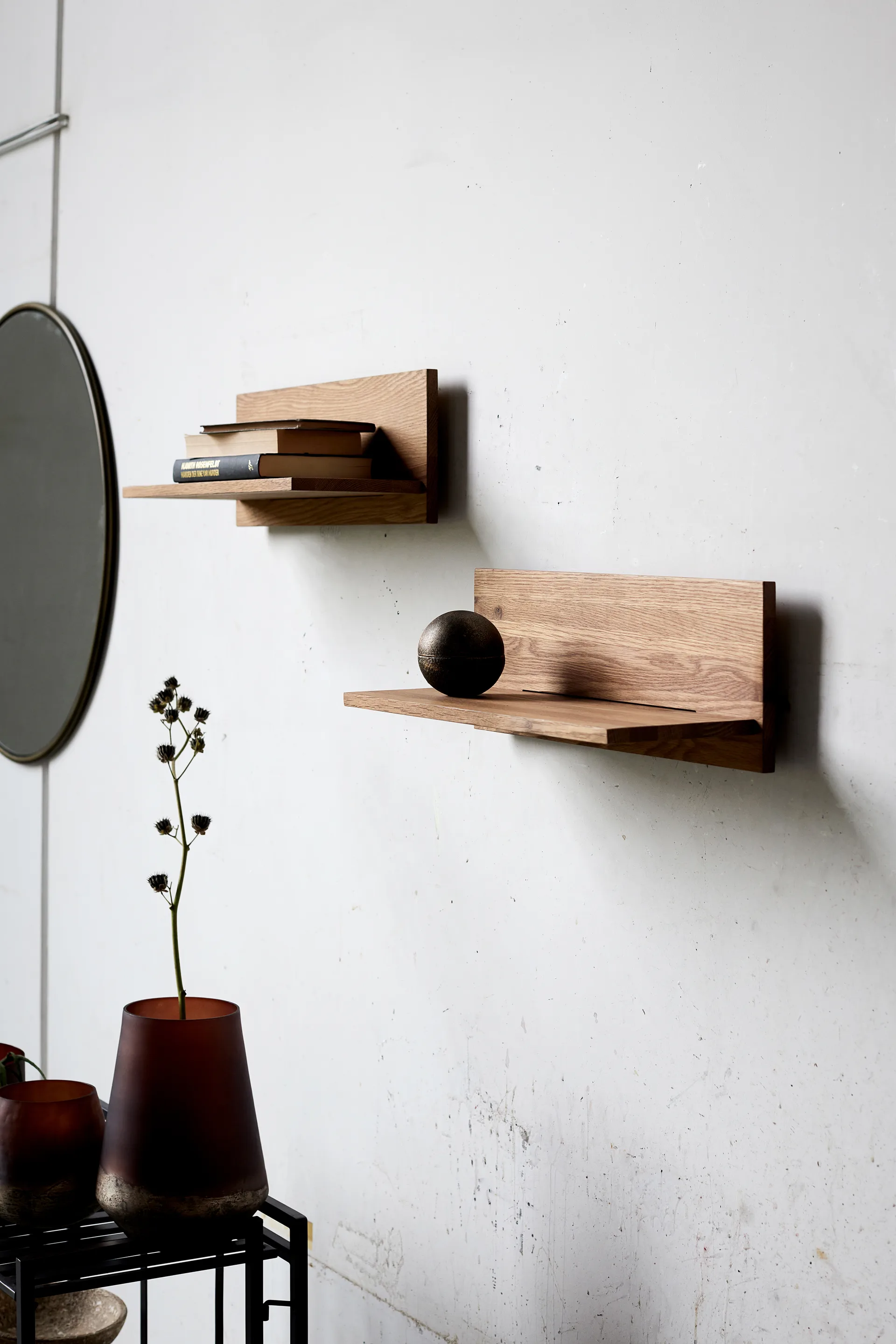 Tokyo ράφι τοίχου 50 cm, Natural oak MUUBS