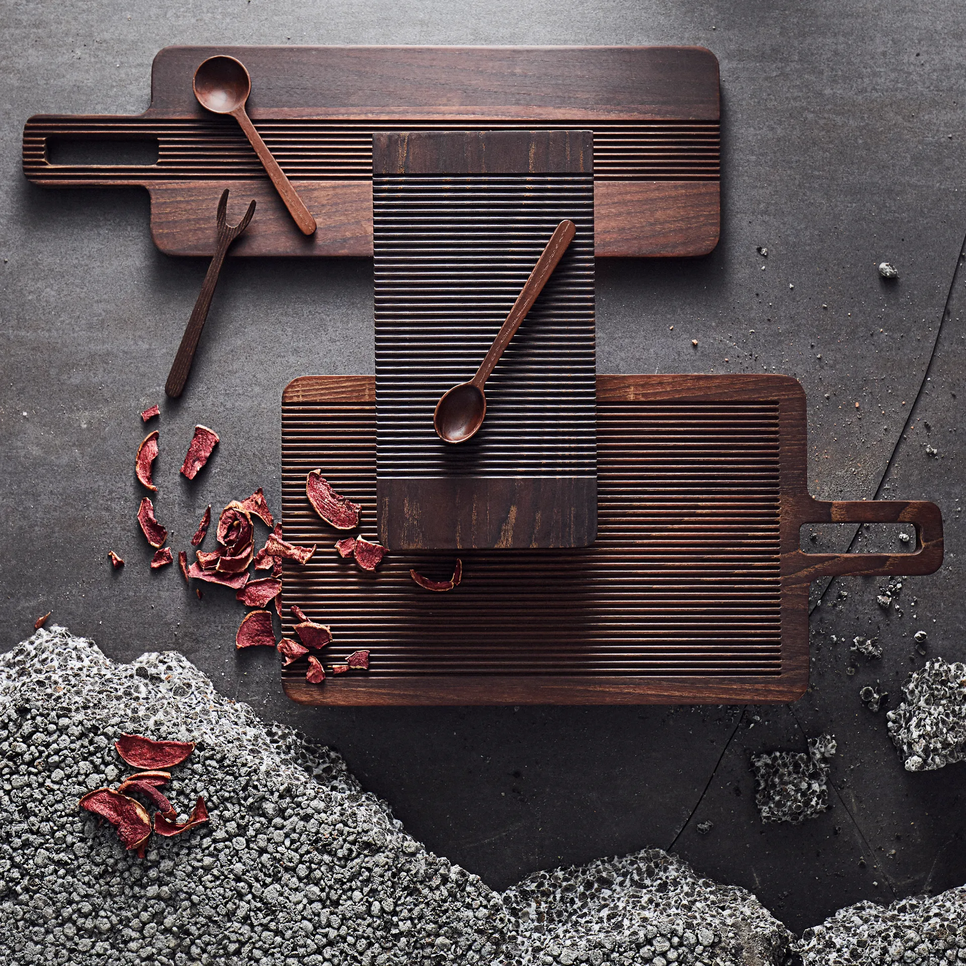 Yami πλάκα κοπής για ψωμί 22x44 cm, καφέ MUUBS